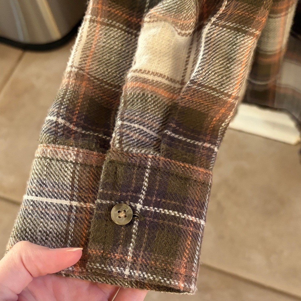 Plaid Button-Up Shirt - image 5